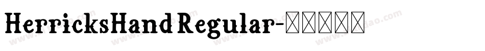 HerricksHand Regular字体转换